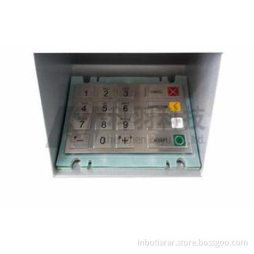PCI 1.3 ATM EPP Pin Pad , Stainless Steel 16 Key Waterproof